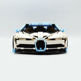 1: 8 Bugatti Chiron, Custom Modified Blue+White Edition (4031PCS)